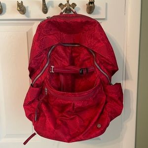 Red Lululemon Backpack/Gym bag